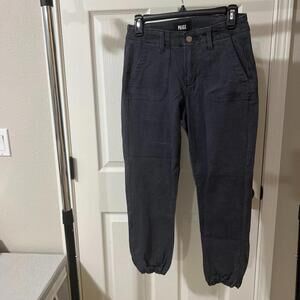Paige Women's Vintage Gray Stretch Flat Mayslie Jogger Pants Size 25